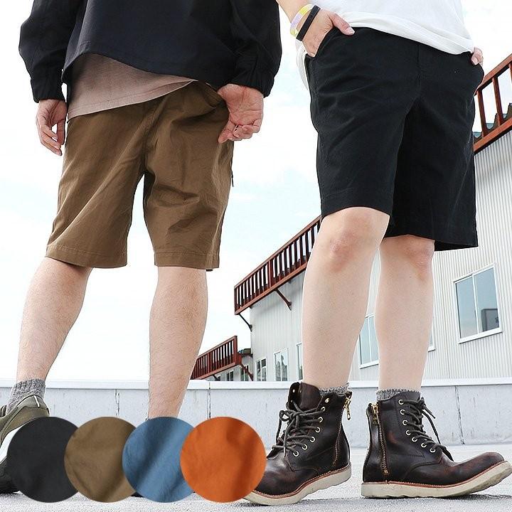 パンツ ハーフパンツ ショートパンツ ショーツ ウェビングベルト ウエストゴム 綿100 ツイル メンズ レディース Paty 通販 Paypayモール