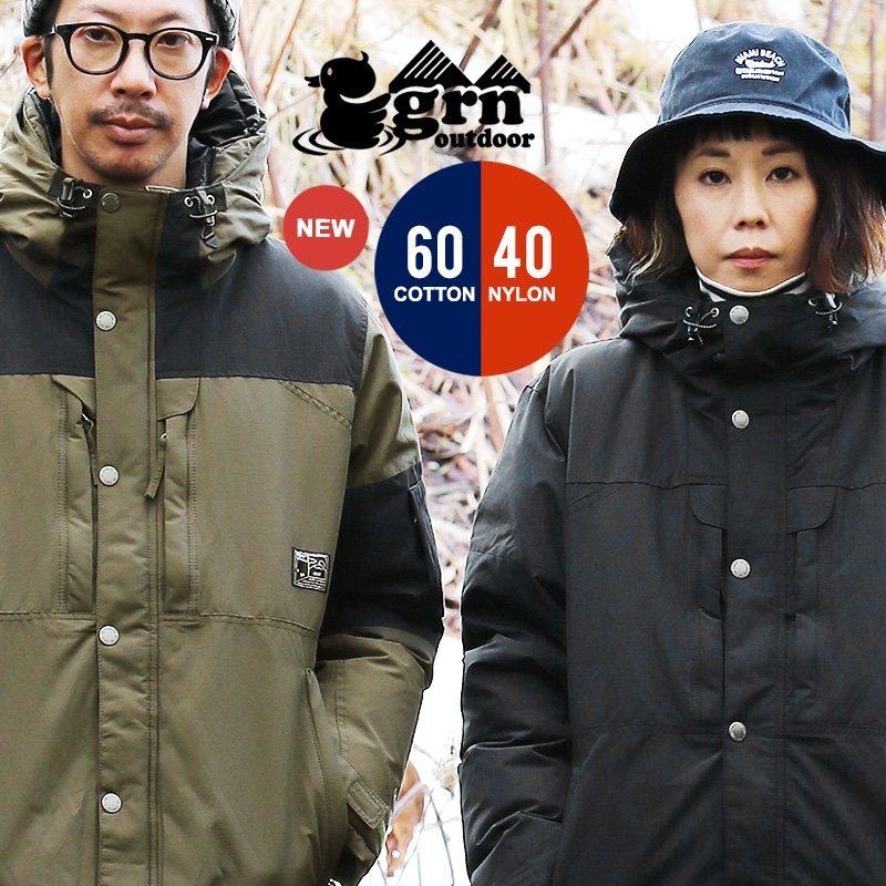 grn ダウンジャケット ダウン ジャケット ダウンパーカー 60/40クロス