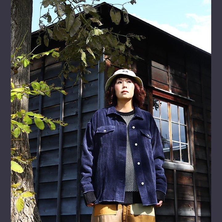 PATY ジャケット Gジャン シャツジャケット 「太畝 × 細畝 切り替え