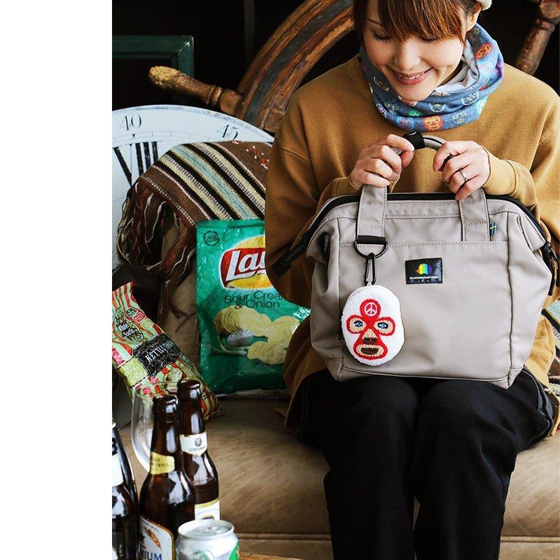 エコバッグ レジバッグ コンビニバッグ レジ袋 折り畳み 収納 取り外し 覆面 レスラー バッグ メンズ   gym master パティ | PATY | 09