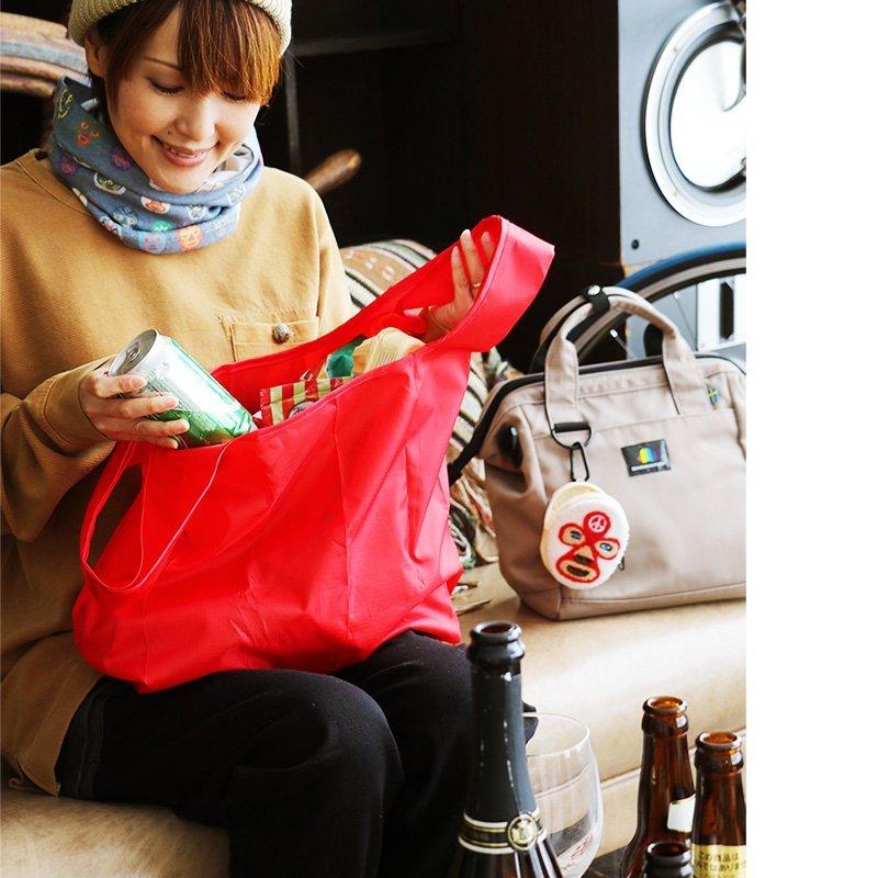 エコバッグ レジバッグ コンビニバッグ レジ袋 折り畳み 収納 取り外し 覆面 レスラー バッグ メンズ   gym master パティ | PATY | 11