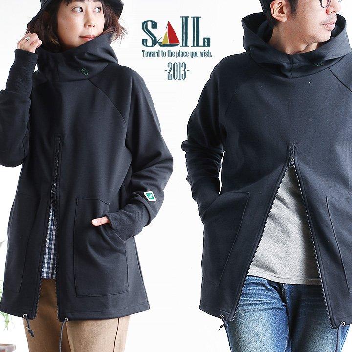 パーカー プルオーバー プルパーカー 長袖 ロングリブ Aライン 下開き ジップ ポケット メンズ レディース Sail Paty 通販 Paypayモール