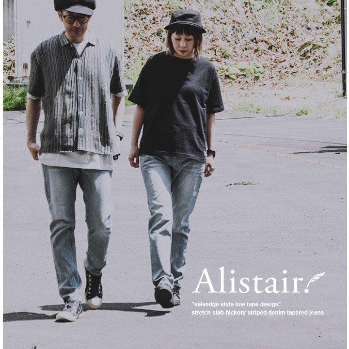 ALISTAIR ヒッコリー デニムパンツ メンズ レディース ストライプ