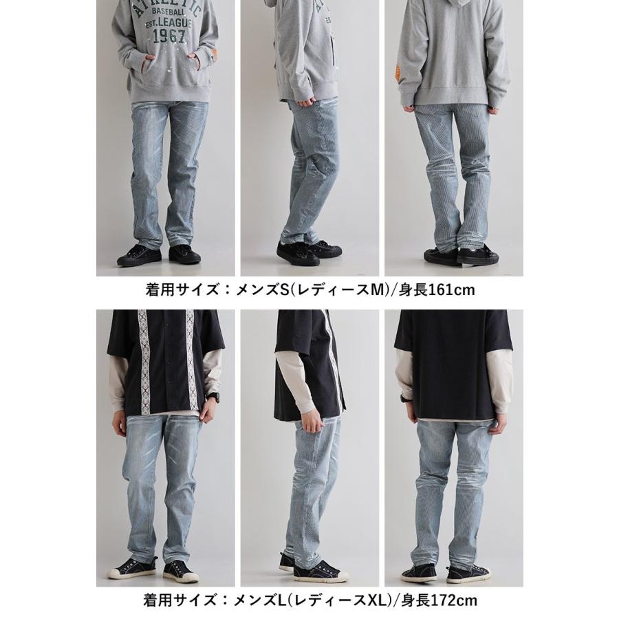 ALISTAIR ヒッコリー デニムパンツ メンズ レディース ストライプ