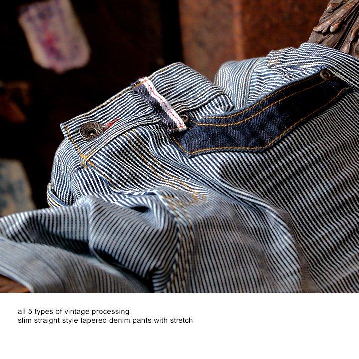 ALISTAIR ヒッコリー デニムパンツ メンズ レディース ストライプ