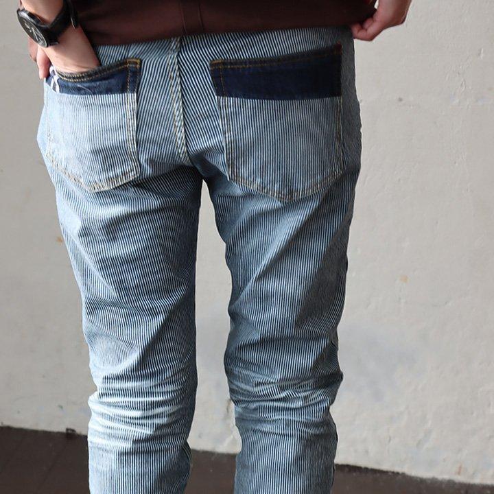 ALISTAIR ヒッコリー デニムパンツ メンズ レディース ストライプ