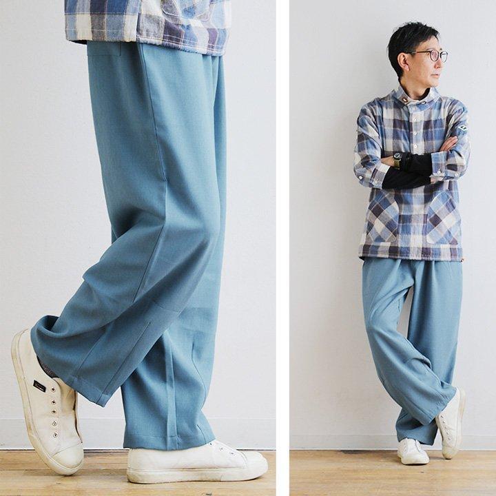 パンツ ワイド バルーン 高機能 接触冷感 涼しい テックリネン ドライタッチ ウエストゴム カジュアル メンズ レディース | PATY | 03