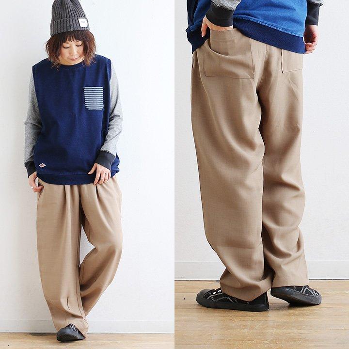 パンツ ワイド バルーン 高機能 接触冷感 涼しい テックリネン ドライタッチ ウエストゴム カジュアル メンズ レディース | PATY | 06
