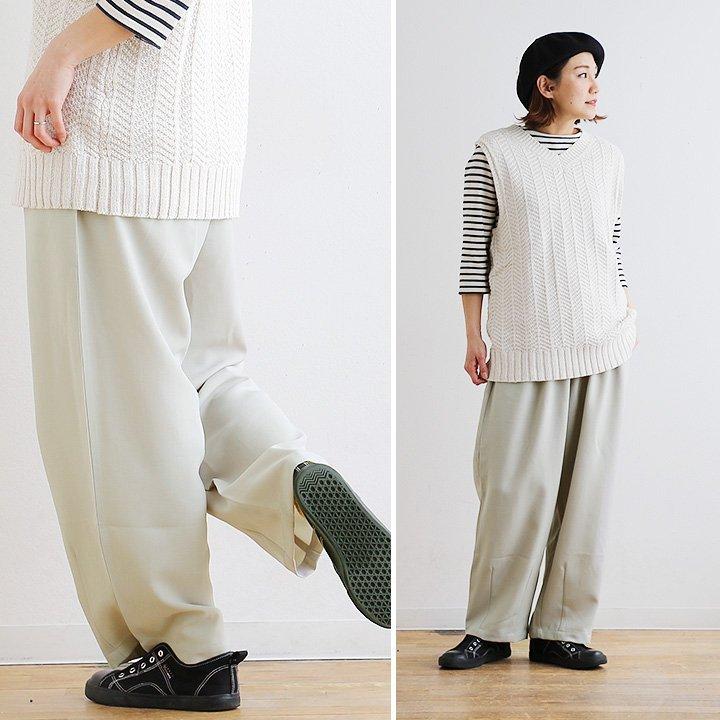 パンツ ワイド バルーン 高機能 接触冷感 涼しい テックリネン ドライタッチ ウエストゴム カジュアル メンズ レディース | PATY | 07