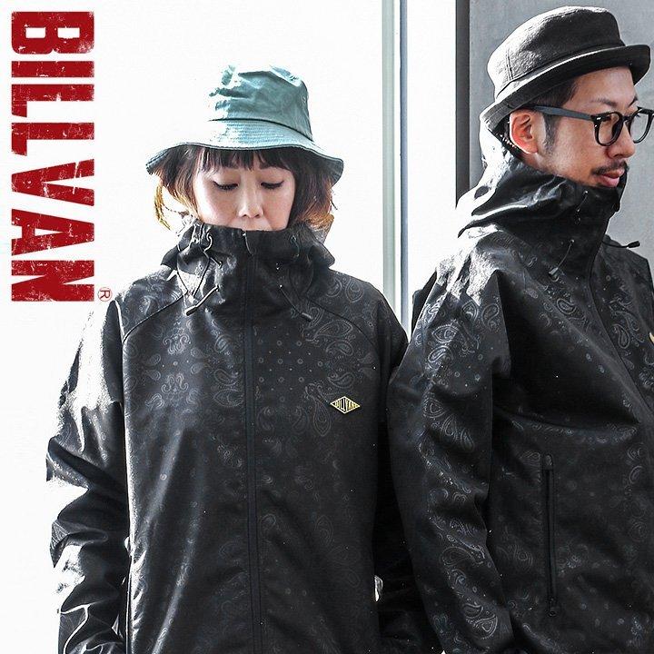 ジャケット マウンテン パーカー マンパー 総柄 ペイズリー ブラック  