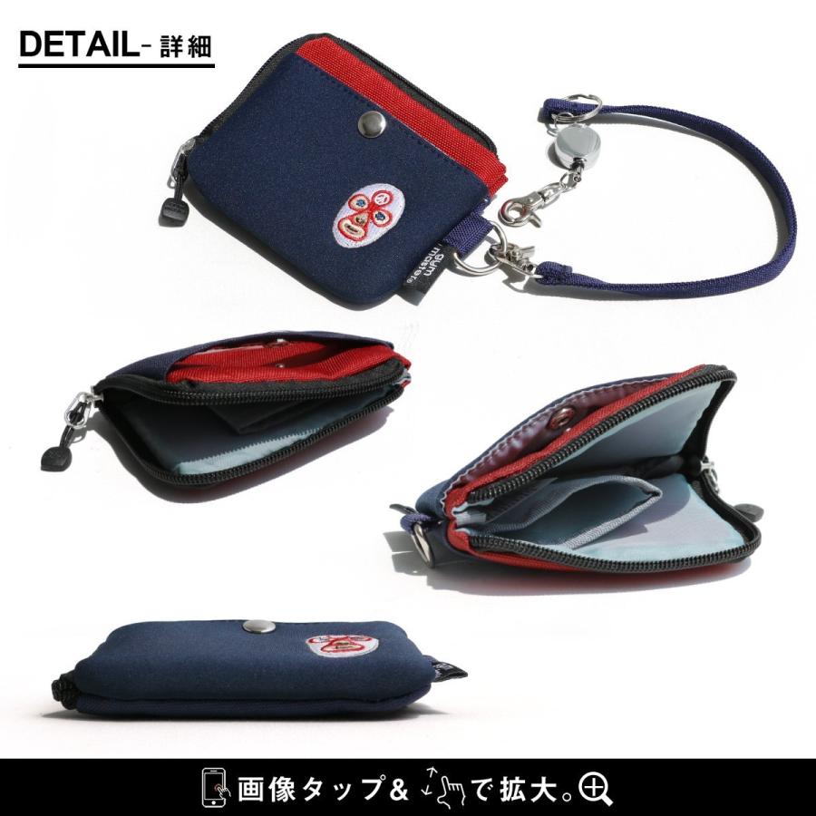 ケース キーケース コインケース 鍵 定期入れ ポーチ ハッピー 刺繍 レスラー マスクマン gym master | gym master | 09