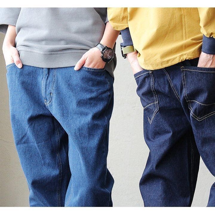 パンツ デニム ワイド テーパード 10オンス 10oz 薄手 軽い おうち時間 買い物 アウトドア メンズ レディース | PATY | 01