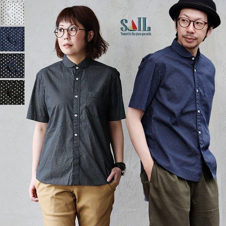 MHL. コットン丸襟半袖シャツ MARGARET HOWELL - MHL コットンシャツ 丸襟 L レディース ホワイトの