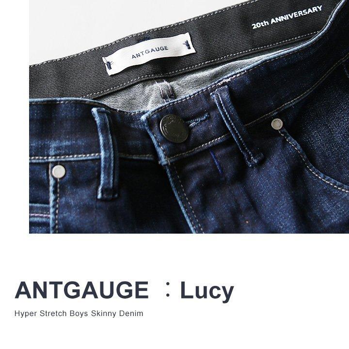 デニム パンツ ボトム ストレッチデニム ズボン テーパード サルエル 美脚 小尻 ハイパワーストレッチ キックバック Antgauge | PATY | 07