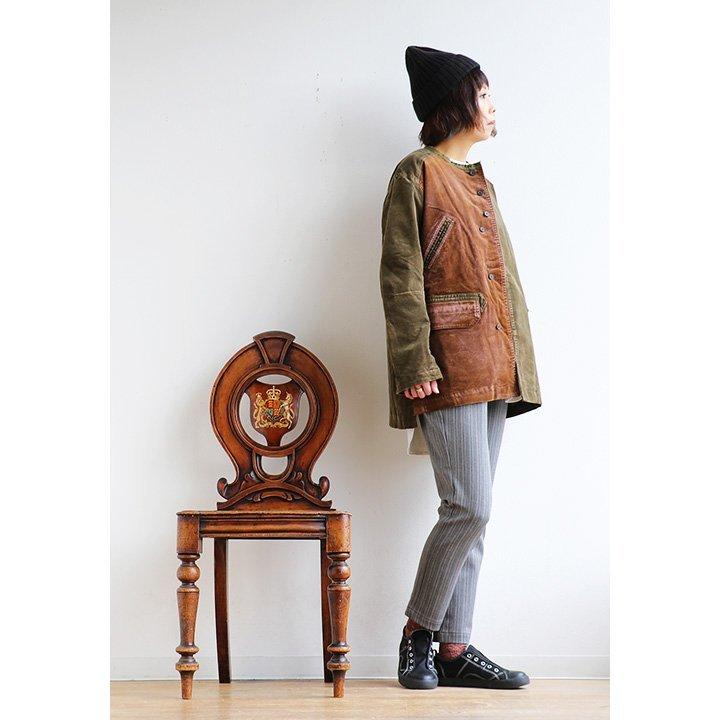 パンツ テーパード パンツ テーパードパンツ ウエスト ゴム タック入り 伸縮性 伸びる 細見え 着痩せ 裏起毛 暖かい 防寒 Antgauge | PATY | 07