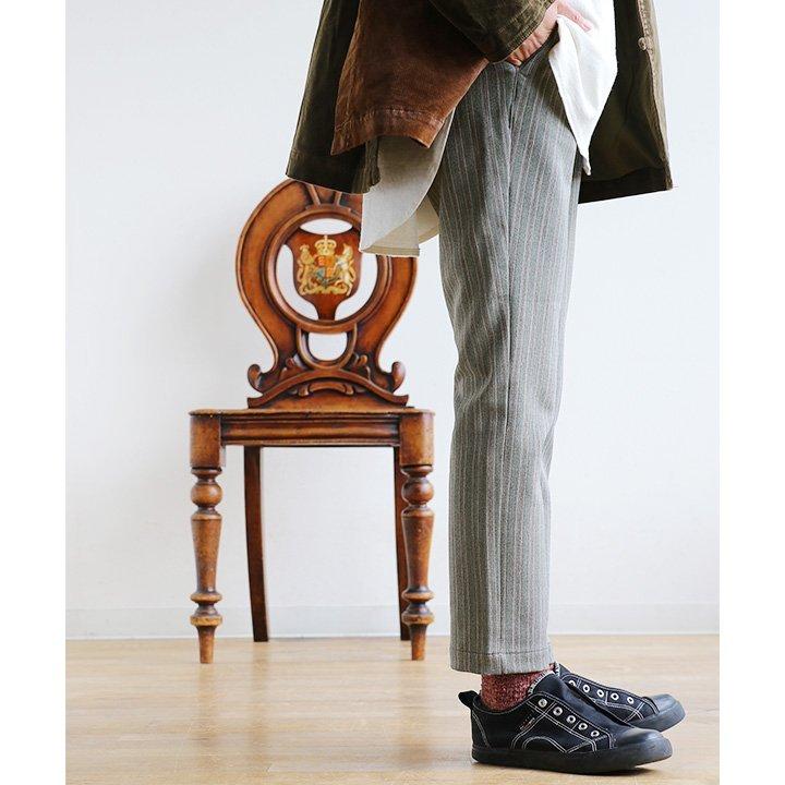 パンツ テーパード パンツ テーパードパンツ ウエスト ゴム タック入り 伸縮性 伸びる 細見え 着痩せ 裏起毛 暖かい 防寒 Antgauge | PATY | 08