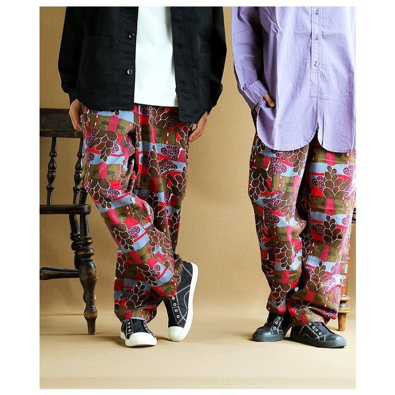 パンツ サルエルパンツ テーパードパンツ タゴサク タゴサクパンツ メキシコ サボテン 派手 総柄 ウエストゴム 紐付き TIGRE BROCANTE | TIGRE BROCANTE | 05