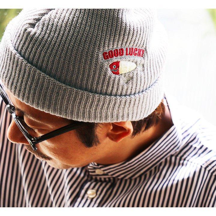 ニットワッチ ニット帽 ニットキャップ キャップ 刺しゅう レスラー おじさん 猫 カジュアル Master3 最新デザインの アクリル ルアー 850円 Gym