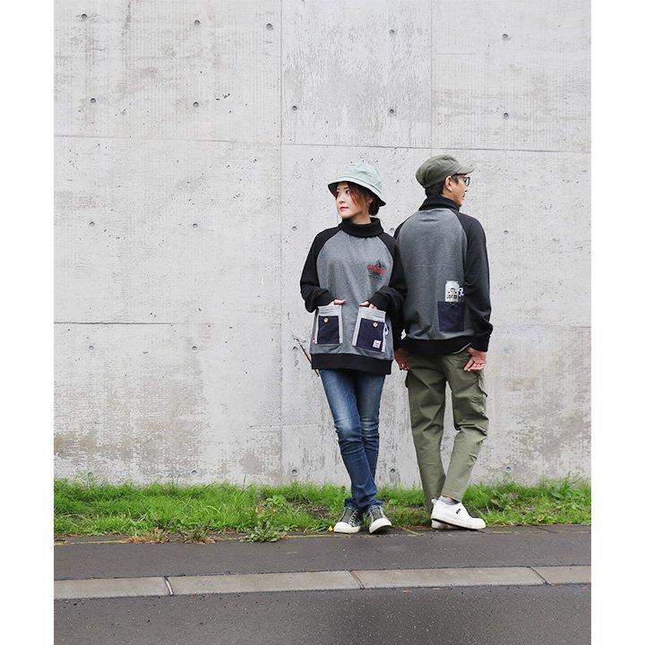 トップス トレーナー 長袖 タートル リブタートル スウェット スエット 裏毛 キャンプファイヤー プリント パンダ 多ポケット PANDIESTA JAPAN | PATY | 04