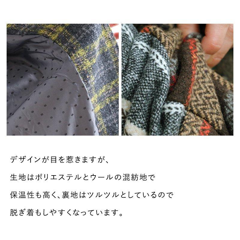 sandy（サンディー） アウター コート パッチワーク 迷彩 チェック