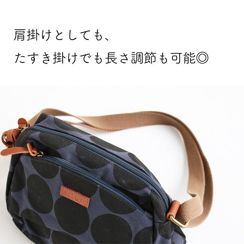 バック ショルダーバッグ ミニショルダー 肩掛け 鞄 小さめのバッグ 小さい鞄 ドット柄 総柄 キャンバス 牛革 カウレザー  toleur | toleur | 14