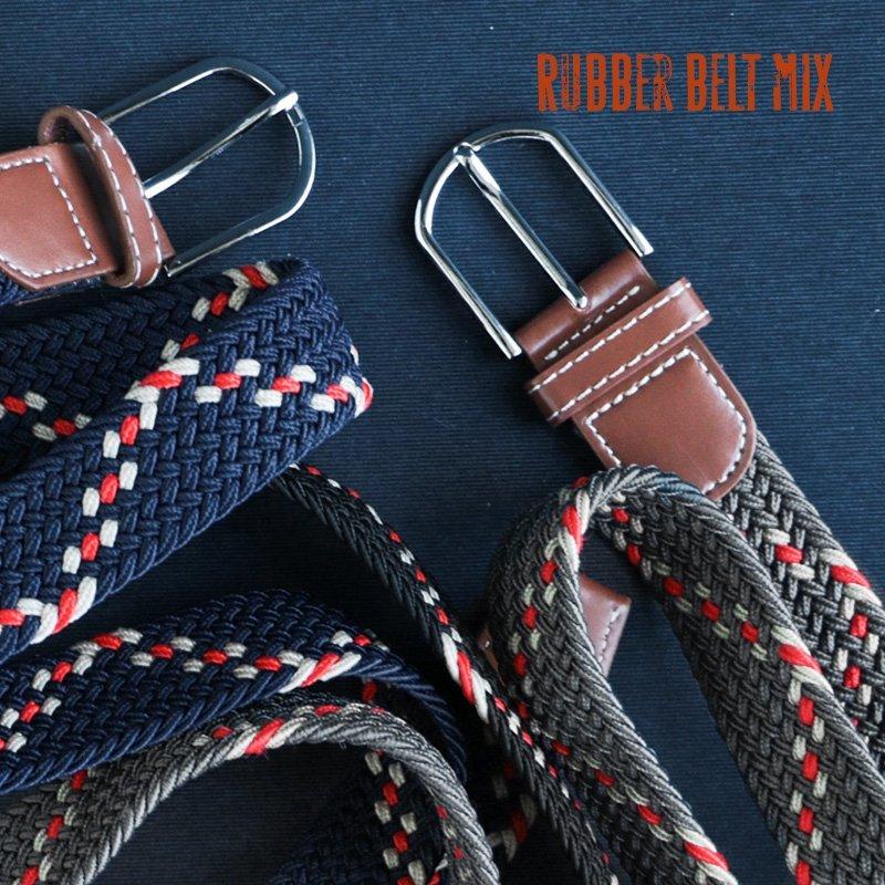 ベルト ストレッチ メッシュ ミックスカラー PUレザー 切り替え 伸びるベルト パティ (メール便16) | PATY | 04