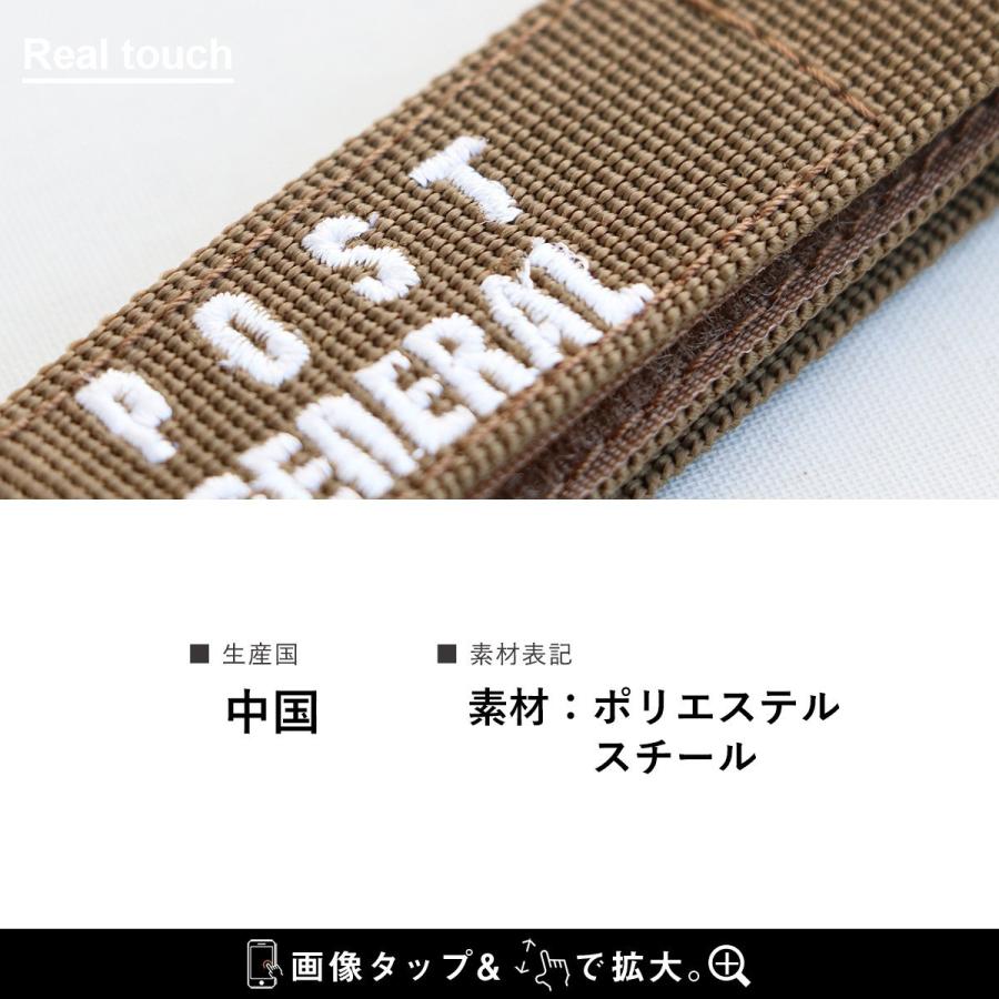 キーホルダー ハンギング ハンギングキーホルダー 刺繍 カラビナ ベルクロ ベルト バッグ アウトドア 引っ掛けれる POST GENERAL (メール便12) | POST GENERAL | 16