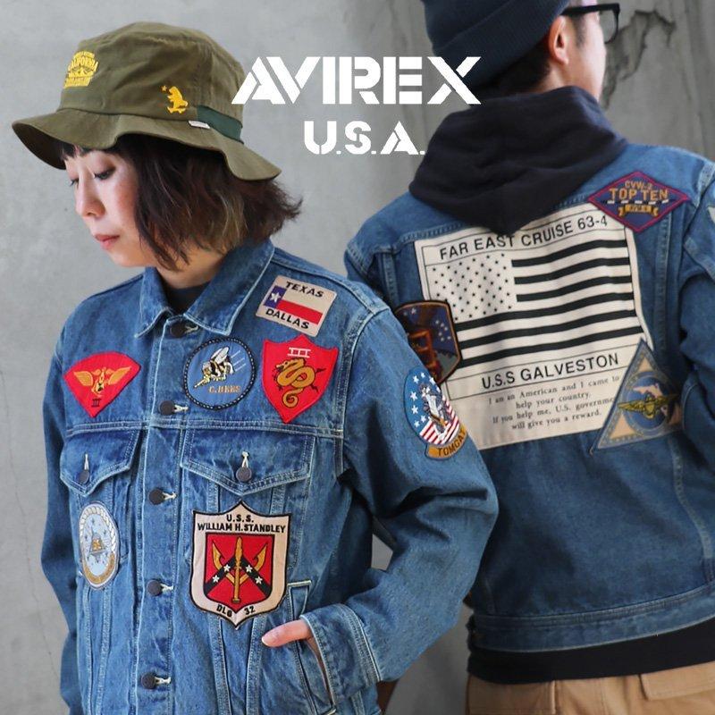 AVIREX デニムジャケット フライトジャケット ジャケット デニム AVIREX デニムジャケット フライトジャケット ジャケット デニム