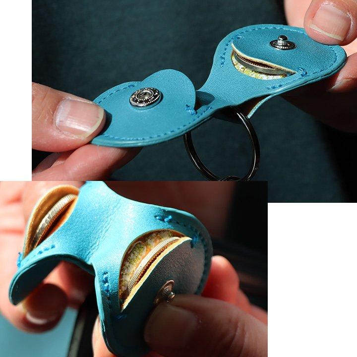 gym master ジムマスター キーホルダー コインキーケース キーケース ハッピー 刺繍 500円玉 2枚入る スナップボタン レスラー ルアー パティ (メール便05) | PATY | 12