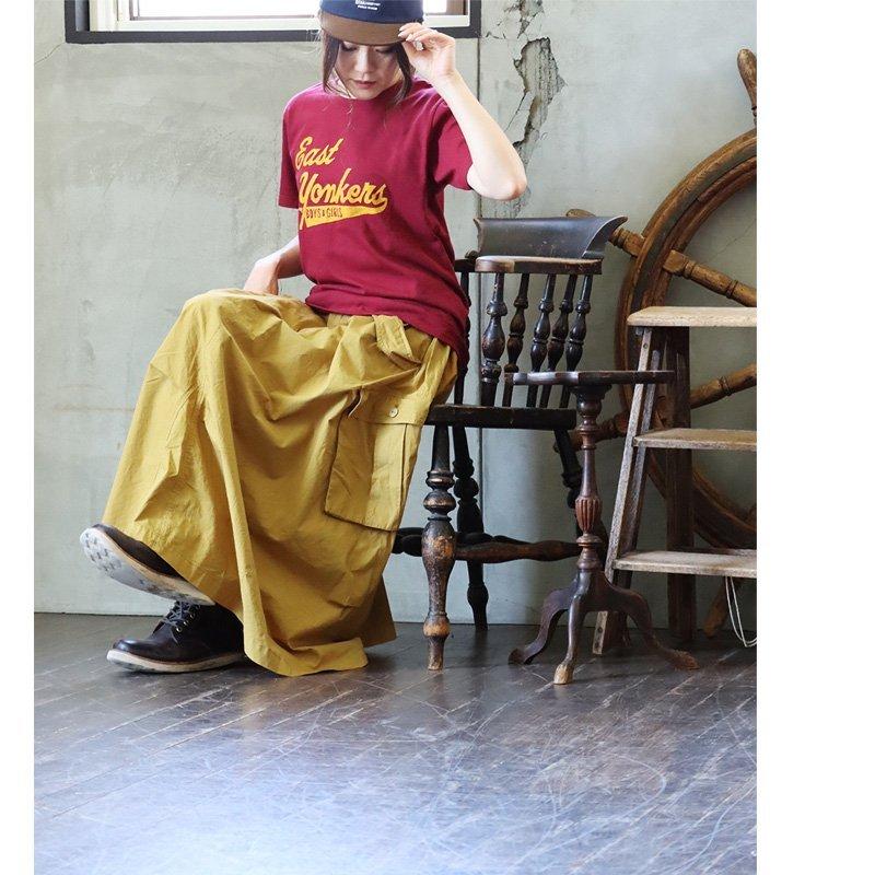 スカート ロング丈 Aラインスカート レディース 無地 綿100％ タイプライター しっかり生地 通気性 ウエストゴム 着痩せ  PATY パティ GENTIL | PATY | 04