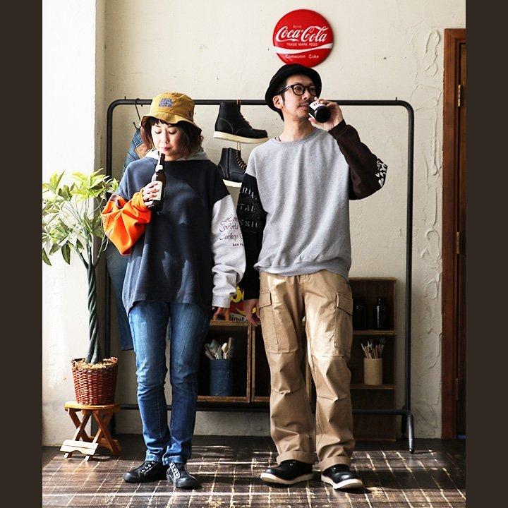 Re:make スウェット トレーナー 長袖 古着 リメイク アソート 2種類 袖