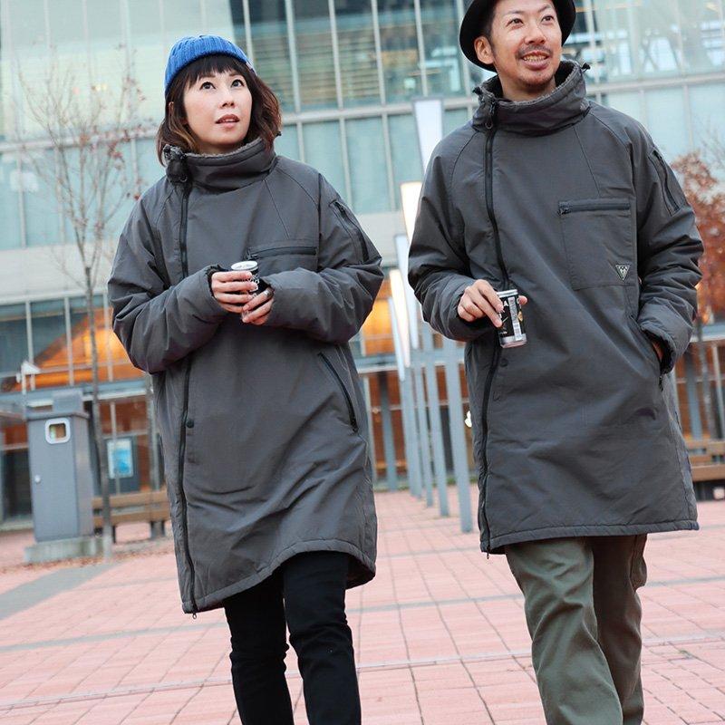 フラップロゴ入り　ボアアノラック風 PATY パティ OAR'S オールズ裏ボアアノラック風コート