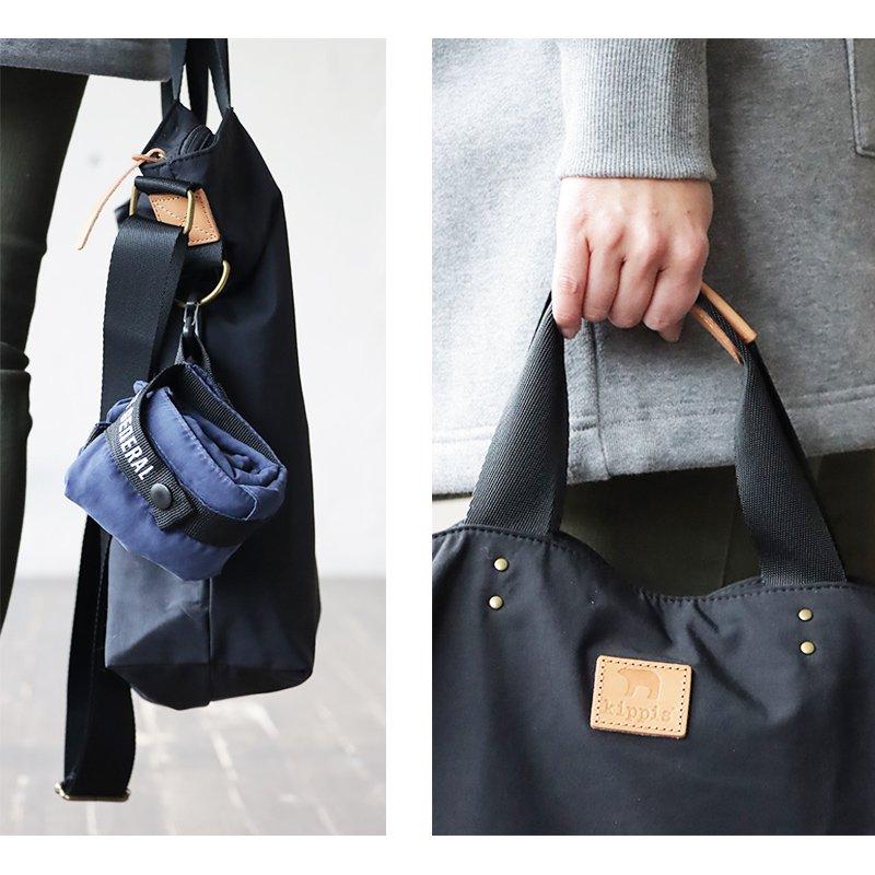 バッグ トート 手提げ ショルダーバッグ 11L 2WAY シンプル 無地 ナイロン 撥水 多収納 kippis SCENT OF SCANDINAVIA パティ | PATY | 09