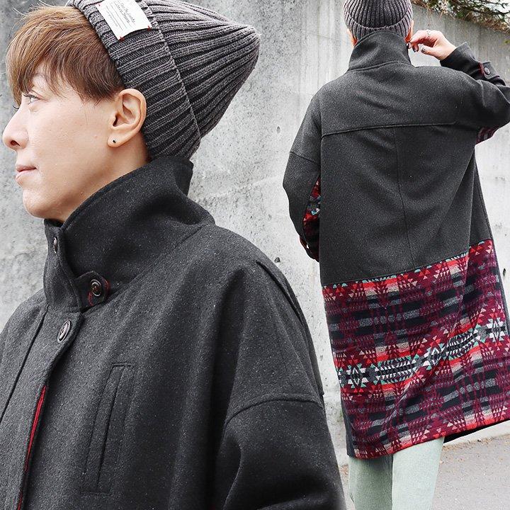 PATY コート スタンドカラーコート レディース お尻隠れる スタンド