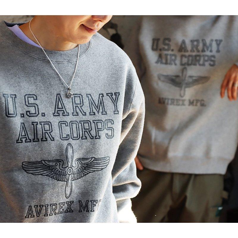 トレーナー スウェット 長袖 クルーネック メンズ レディース 無地 プリント グレー 綿 ポリエステル  PATY パティ AVIREX | AVIREX | 03