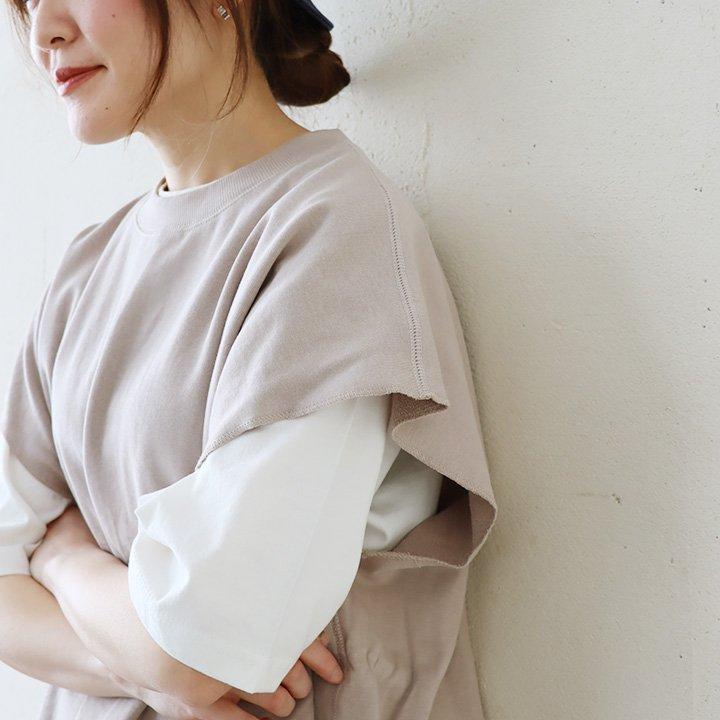 セットアンサンブル 2枚1組 Tシャツ 半袖ベスト メンズ レディース 綿100％ 裏毛 天竺 PATY パティ | PATY | 13