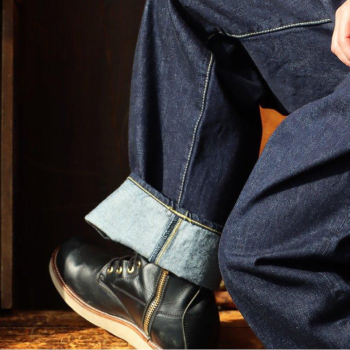 TIGREBROCANTE インディゴ　ウエストゴム TIGRE BROCANTE パンツ デニムパンツ ストレート ワイド メンズ