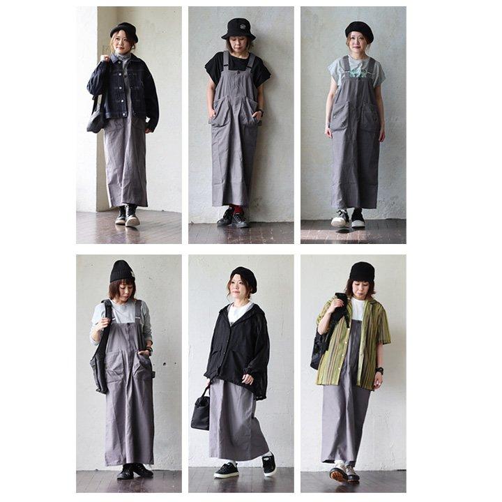PATY サロペット スカート マキシ丈 かっこいい レディース リメイク