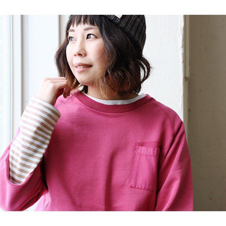 カットソー 長袖 レディース クルーネック ボーダー 総柄 綿100％ 天竺 PATY パティ Blucielo ブルチェーロ | PATY | 08
