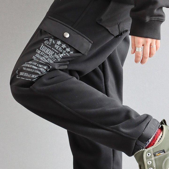 パンツ 裏起毛 クライミングパンツ メンズ レディース ジョガーパンツ カーゴパンツ プリント アウトドア 防寒 防風 ストレッチ ＆CLOUd アンクラウド | PATY | 06