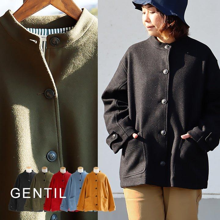 PATY アウター ジャケット ショート丈 レディース 無地 メルトン風