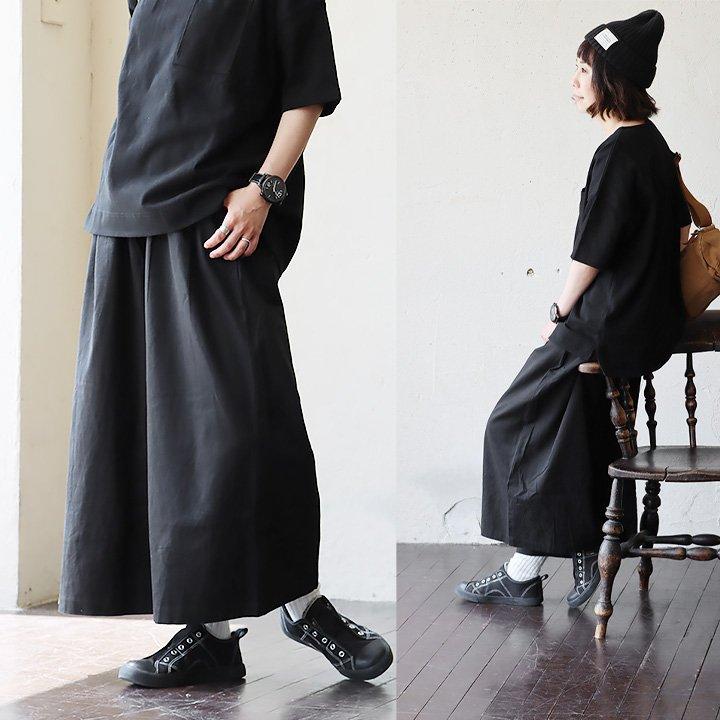 パンツ ワイドパンツ ストレート ロング レディース 無地 綿100％ 裏地付き 裾ゴム 通気性 PATY パティ | PATY | 09