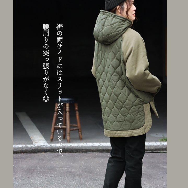 PATY キルティングコート レディース アウター ハイネック フード