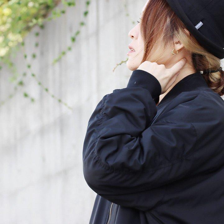 le colis（ルコリ） MA-1 レディース ロング丈 着痩せ お尻 隠れる