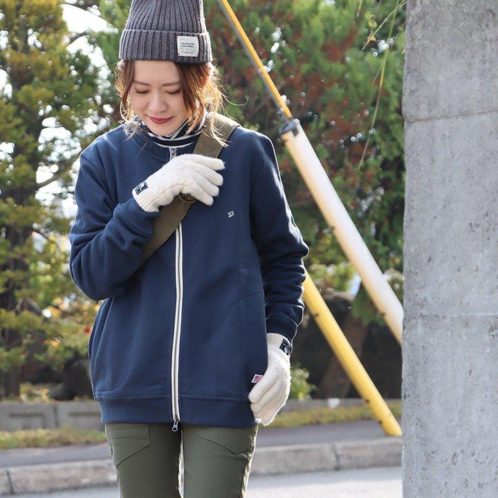 スカンジナビアンフォレスト 手袋 手ぶくろ レディース 5本指 グローブ ハンドウォーマー ボア フリース ニット アクリル ハリネズミ ワッペン (メール便25) | PATY | 05