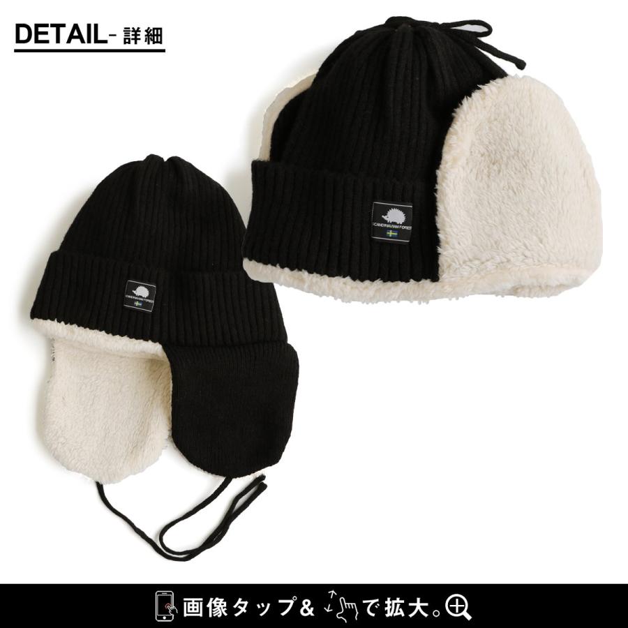 SCANDINAVIAN FOREST スカンジナビアンフォレスト 耳当て イヤーマフ レディース ニット帽 帽子 フライトキャップ 冬 パティ | PATY | 13