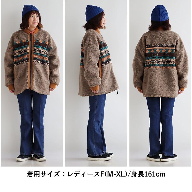 PATY アウター ブルゾン スタンドネック ハイネック シープボア