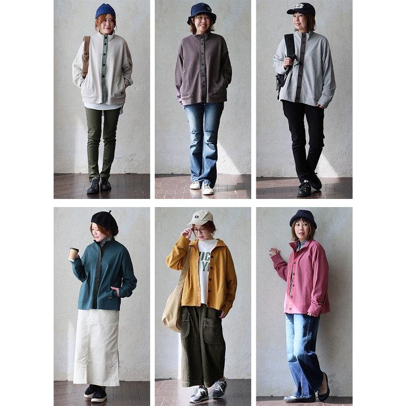 カーディガン レディース ワイド すっきり 着痩せ 重ね着 スウェット 厚手 大きいサイズ ポケット 裏毛 お尻 隠れ カバー パティ GENTIL ジャンティ | PATY | 14