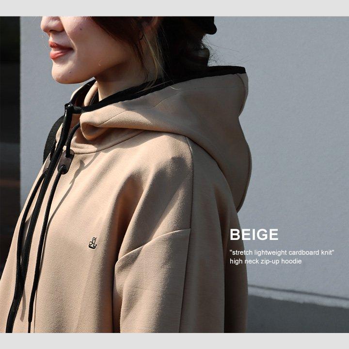 PATY ジップパーカー 軽い 伸びる 柔らか 型崩れしない ダンボール