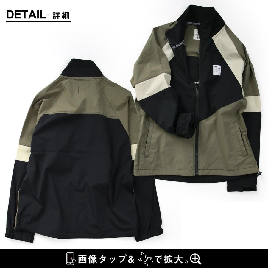 マウンテンパーカー ジャケット メンズ レディース ストレッチ 撥水 軽い 防風 春 ドライ ハイネック レトロ 配色 TOneontoNE トーン | PATY | 21
